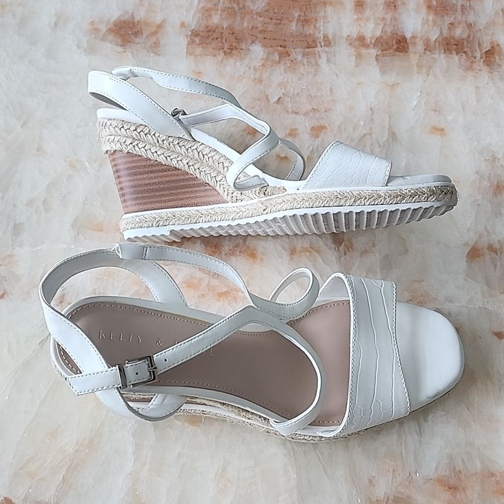 Kelly & Katie Inidia Espadrille Wedge Sandals
